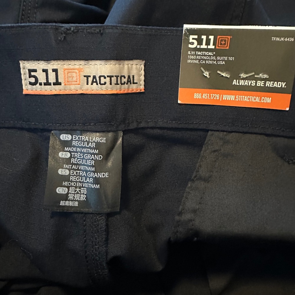 5.11 Tactical Taclite TDU Pant 74280 Mens XL Regular Dark Navy Ripstop Cargo New - Picture 12 of 16